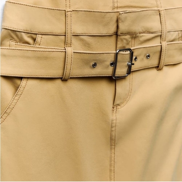 ZARA TAN STRAPLESS DRESS ✨️SIZE M✨️ - Picture 7 of 8